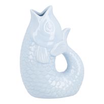 Vase Fisch, hellblau, 14.5 cm