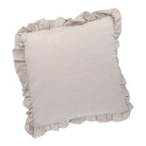 Kissen Rüschen, sand, 45 cm