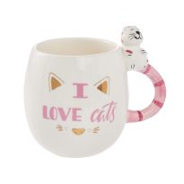 Becher I love cats, 450 ml