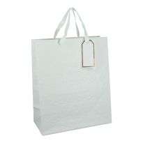 Geschenktüte Prägung, mintgrün, 25.4 x 30.5 cm