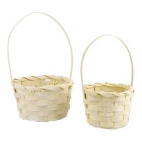 2er Set Mini-Korb, gelb