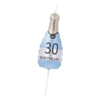 Tortenkerze Geburtstag/Flasche, Zahl 30