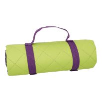 Picknickdecke, gesteppt, grün/lila, 130 x 170 cm