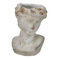 Blumentopf Antik-Kopf, Mann, 22 cm