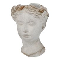 Blumentopf Antik-Kopf, Frau, 22 cm