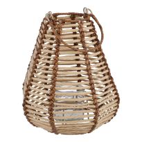 Holz-Laterne Hongkong, natur, 28 cm