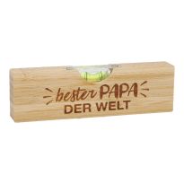 Wasserwaage Spruch, Papa, 15 cm
