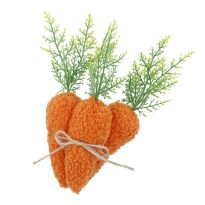 3er Set Deko-Möhre, orange, 22 cm