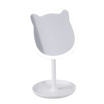 LED-Spiegel Form, Katze/weiß, 26 cm