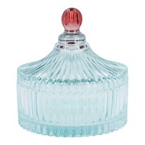 Deko-Dose Barock, türkis/pink, 15 x 15.5 cm