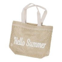 Shopper Spruch, Hello Summer/offwhite, 47 x 15 x 37 cm