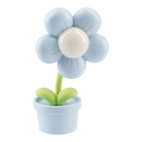 LED-Blume im Topf, blau
