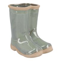 Vase Stiefel, grün, 17.5 cm