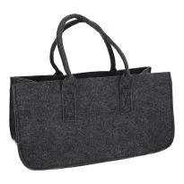 Filztasche Kamin, dunkelgrau/dunkelgrau