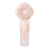 Hand-Ventilator mit Wasser-Funktion, rosa, 16 cm