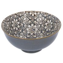 Schale China, Relief, Blüte/Kreis, 12 cm