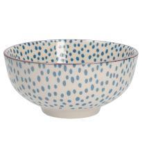 Schale China, 350 ml, blau, Dots, 12 cm