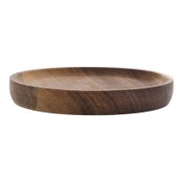 Holz-Untersetzer Akazie, rund, 10 cm