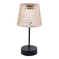 Solar-Leuchte Kristall, rostbraun, 25 cm