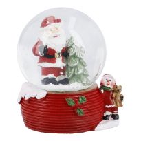 Schneekugel Figur, Weihnachtsmann, 4.5 x 6 cm