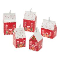 Adventskalender-Set Haus, rot