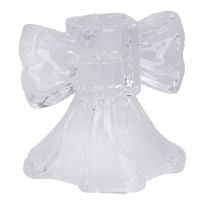 Kerzenständer Schleife, klar, 7 cm