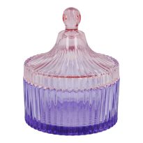 Deko-Dose Barock, lila/rosa, 11 x 12 cm