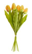Strauß Tulpe, 6 Blüten, gelb, 40 cm
