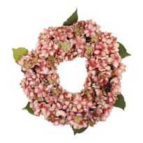 Hortensienkranz Edel, rosa, 45 cm