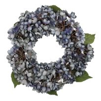 Hortensienkranz Edel, blau, 45 cm