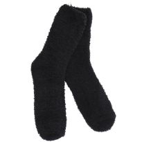 Kuschelsocken Uni, schwarz, One Size