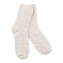 Kuschelsocken Uni, creme, One Size