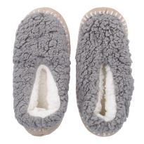 Hausschuhe Teddy, grau, Gr. 39-42
