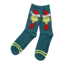 Weihnachtssocken Grinch, Mütze, Größe 43-46