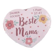 Magic-Socken Mama, Herz/Blumen, Größe 37-41