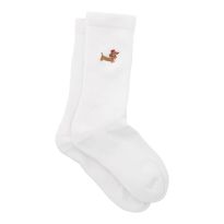 Socken Stick-Motiv, Dackel/rot, Größe 35-42