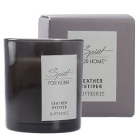 Duftkerze Home, Leather/Vetiver, 140 g