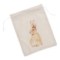 Beutel Hase, natur, 19 x 24 cm