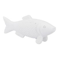 Fisch, gewischt/weiß, 10 cm