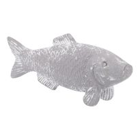 Fisch, gewischt/grau, 10 cm