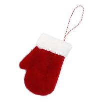 Anhänger Weihnachten, Handschuh/rot, 10 x 13 cm