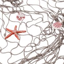 Fischernetz, grau, 100 x 200 cm