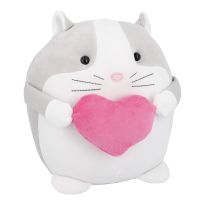 Kuscheltier Katze mit Herz, 25 cm