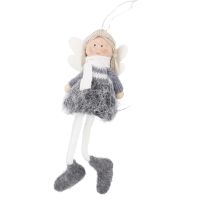 Anhänger Engel, Pulli/grau, 16 cm