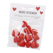 Herz-Sticker, rot, 11 Stück
