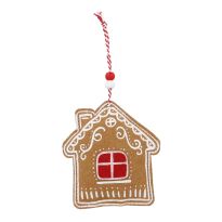 Anhänger Weihnachten, Lebkuchen-Haus/braun, 10.5 cm
