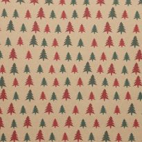 Geschenkpapier Weihnachten, Baum/braun, 3 m