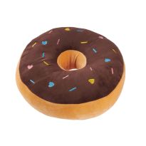 Kissen Donut, braun, 31 cm