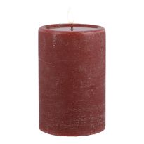 LED-Kerze Rustik, dunkelrot, 10 x 15 cm