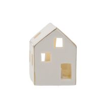 LED-Haus mit Goldrand, 7 cm